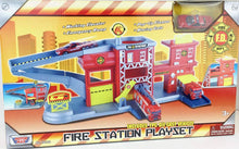 Load image into Gallery viewer, Motor Max - Fire Station Playset and Book Mini Mechanics Emergency - 2PC Bundle - OMG Closet