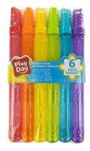Load image into Gallery viewer, Big Bubble Wands Assortment (Pack of 6), Rubber Ring and 5 Stickers - 3 PC Bundle - OMG Closet