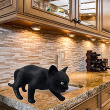 Load image into Gallery viewer, Black Cat Pet Decoration and 5 Assorted Stickers - 2 PC Bundle - OMG Closet