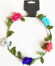 Load image into Gallery viewer, mermaid-tail-cozy-plush-blanket-throw-with-flower-crown-wired-head-band.jpg