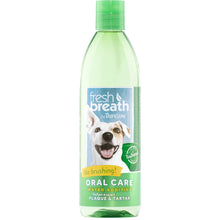 Load image into Gallery viewer, TropiClean Fresh Breath Oral Care Water Additive for Dogs With 5 Assorted Dog Stickers - OMG Closet