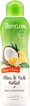 Load image into Gallery viewer, Tropiclean Natural Flea & Tick Relief Soothing Dog Shampoo - OMG Closet