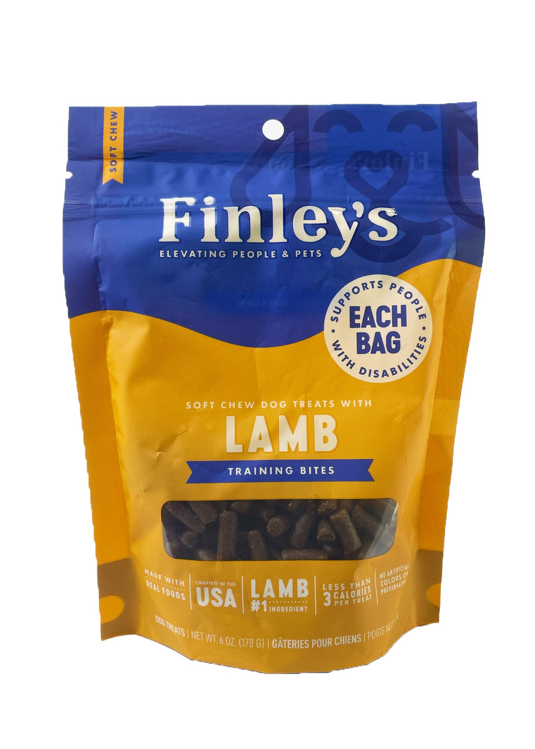 Finley's Soft Chew Dog Treats with Lamb Training Bites