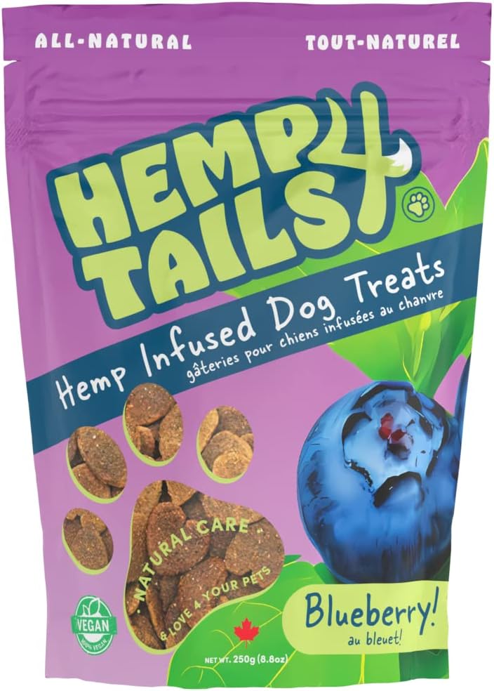 Hemp4Tails Dog Treat BlueBerry and Silicone Treat Pouch and Vinyl Sticker