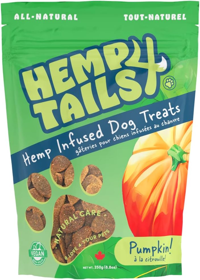 Hemp4Tails Dog Treat Pumpkin and Silicone Treat Pouch and Vinyl Sticker