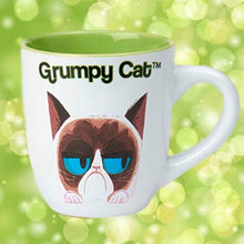 Load image into Gallery viewer, Grumpy Cat White 18 oz Coffee with 5 complimentary stickers - OMG Closet
