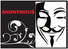 Load image into Gallery viewer, V for Vendetta Holographic Vinyl Sticker and 1 Anonymous Postcard - 2 PC Bundle - OMG Closet
