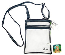 Load image into Gallery viewer, Clear Cross Body Handbag for Stadium Events | Sticker Phone Holder - 2 PC Bundle - OMG Closet
