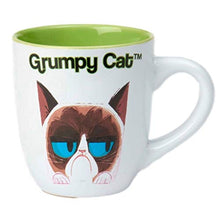 Load image into Gallery viewer, Grumpy Cat Coffee Mug White and Green 18 oz - [OMG Closet]
