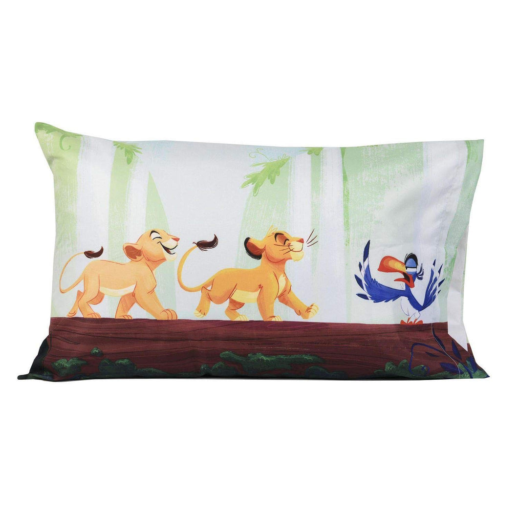 The Lion King - Ultra-Soft Pillowcase and 5 Assorted Stickers - 2 PC Bundle - OMG Closet