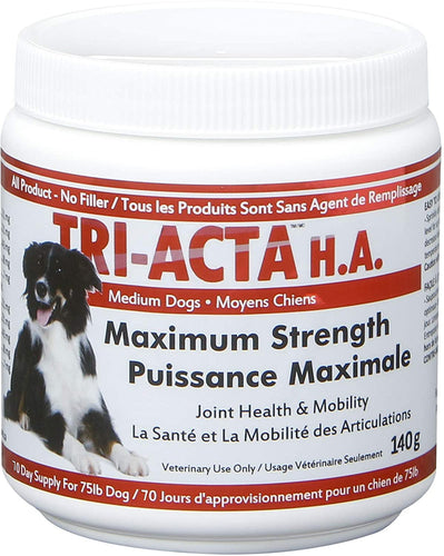 Integricare Tri-Acta H.A. Maximum Strength, Pharmaceutical Hip and Joint Supplement, Helps Your Pet Stay Active and Pain-Free Due to Aging - for Dogs 60 Gram - OMG Closet