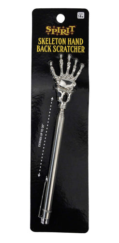 Expandable Skeleton Hand Back Scratcher and 3 Assorted Halloween Stickers - OMG Closet