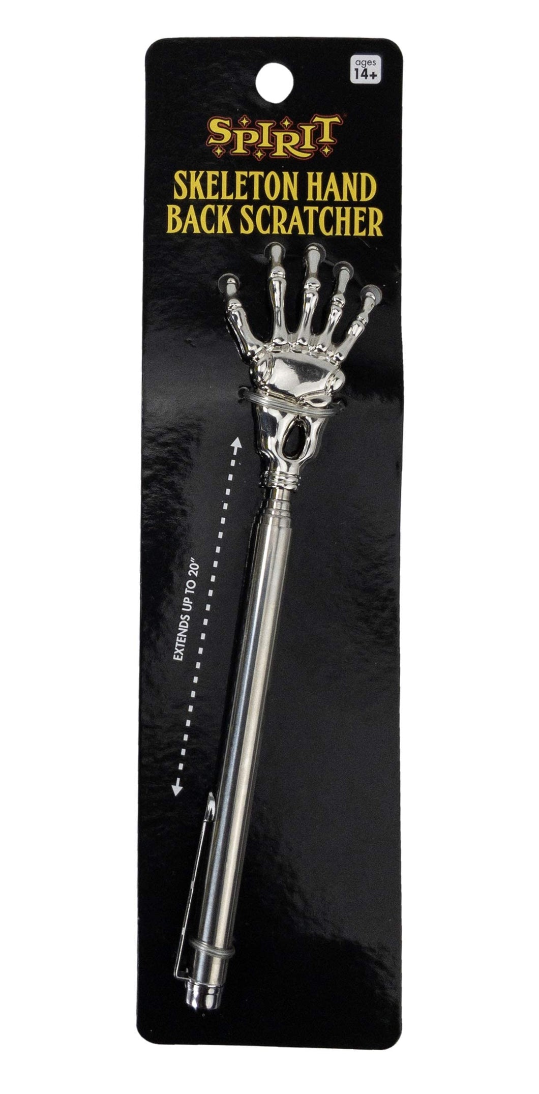 Expandable Skeleton Hand Back Scratcher and 3 Assorted Halloween Stickers - OMG Closet