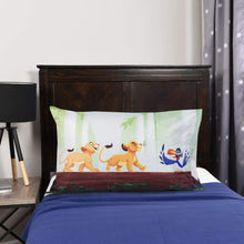 Load image into Gallery viewer, The Lion King - Ultra-Soft Pillowcase and 5 Assorted Stickers - 2 PC Bundle - OMG Closet
