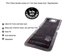 Load image into Gallery viewer, Pet Rebellion - Car Seat Carpet Anti-Bacterial and Dog Keyring - 2 PC Bundle - OMG Closet
