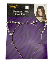 Load image into Gallery viewer, Rhinestone Headband Cat Ears and Cat Choker - Cute Accessories - 2 PC Bundle - OMG Closet
